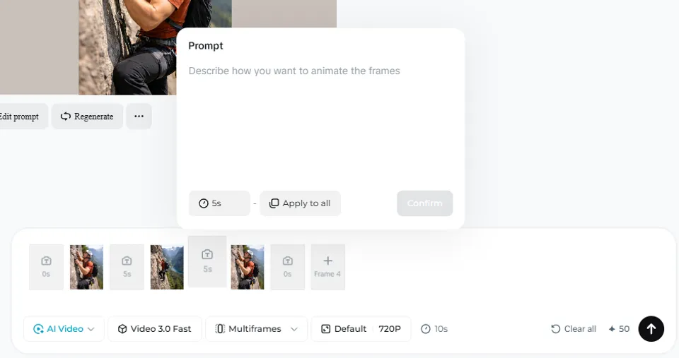 Dreamina multimodal reference interface with uploaded files and @ tags